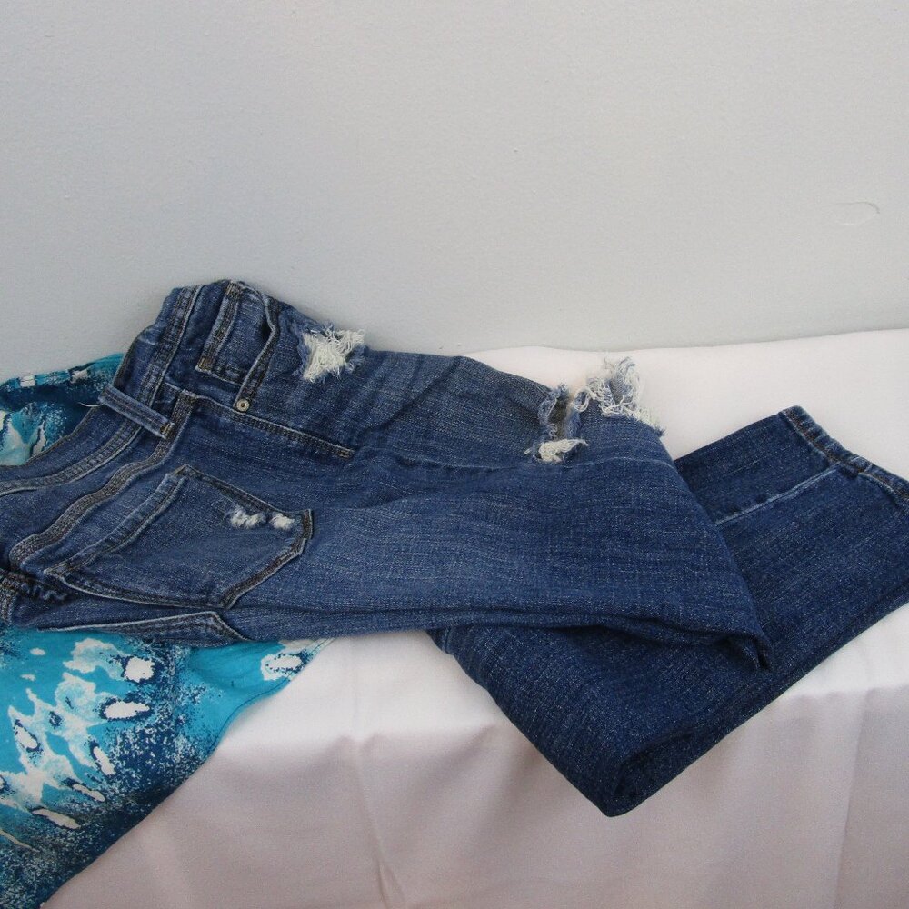 eunina Distressed Sasha Low Rise Relaxed Skinny Jeans - Picture 6 of 8